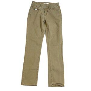 Levi's Women's Jeans Size 4M or 27x30 Mid Rise Skinny Khaki Casual Stretch